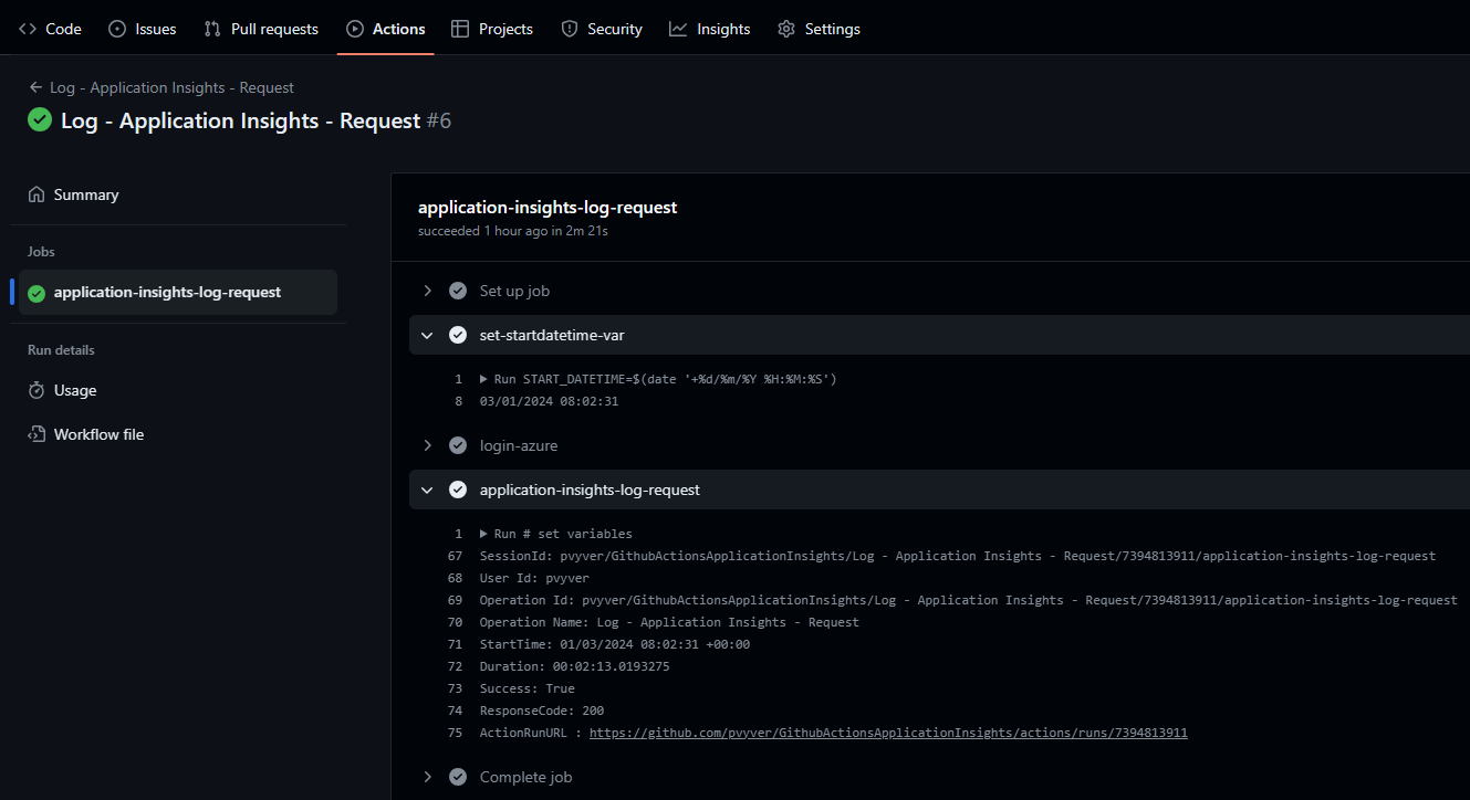 Request Workflow Run